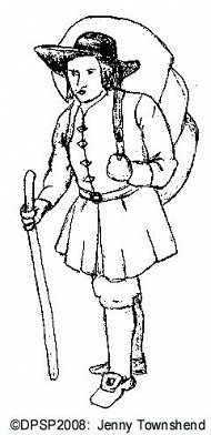 C17th packerman sketch © Jenny Townshend