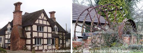 Mill Cottage and derelict mill wheels