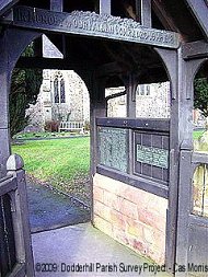 The memorial lychgate at St Mary de Wyche Church